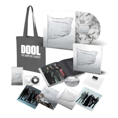 Dool: The Shape Of Fluidity (Bundle) (Limited Numbered Edition) (Transparent/Black Marbled Vinyl) (mit nummeriertem, handsigniertem Echtheitszertifikat), 1 LP, 1 CD und 1 MC