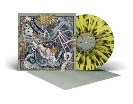 "King's Reaper" und "Vile Parleaux" stehen auf einem Cover neben einer gelb-schwarz gesprenkelten Vinyl-Schallplatte.