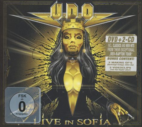 UDO: Live In Sofia 2011 (DVD + 2 CD), 1 DVD und 2 CDs