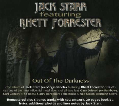 Jack Starr &amp; Rhett Forrester: Out Of The Darkness (Re-Release), CD