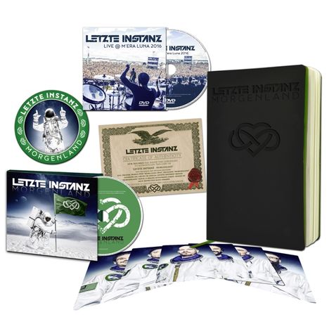 Letzte Instanz: Morgenland (Limited-Boxset), 1 CD, 1 DVD, 1 Buch und 1 Merchandise