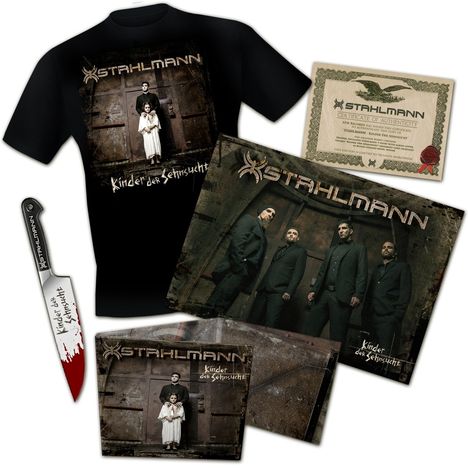 Stahlmann: Kinder der Sehnsucht (Limited-Numbered-Boxset) (+T-Shirt Gr.L), 1 CD, 1 T-Shirt und 1 Merchandise
