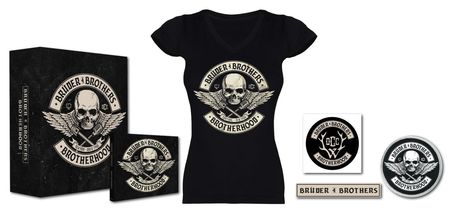 Brüder4Brothers (Frei.Wild/Orange County Choppers): Brotherhood (Limited Boxset + Girl T-Shirt Gr. XXL), 1 CD und 1 T-Shirt