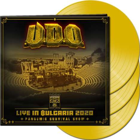 U.D.O.: Live In Bulgaria 2020: Pandemic Survival Show (Limited Edition) (Clear Yellow Vinyl), 3 LPs