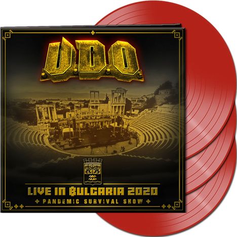 U.D.O.: Live In Bulgaria 2020: Pandemic Survival Show (Limited Edition) (Red Vinyl), 3 LPs