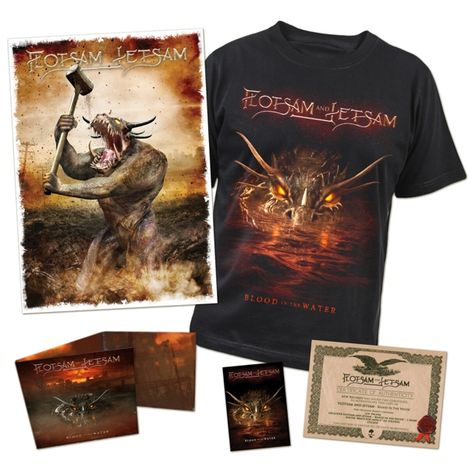Flotsam And Jetsam: Blood In The Water (Limited Edition + Shirt XL), 1 CD und 1 T-Shirt