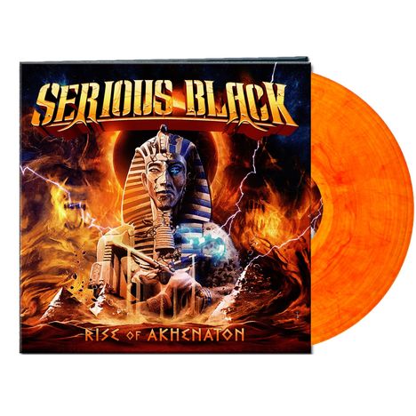 Serious Black: Rise Of Akhenaton (Limited Edition) (Yellow/Orange Marbled Vinyl), LP