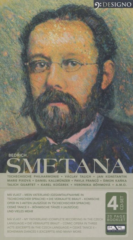 Bedrich Smetana (1824-1884): Mein Vaterland (incl."Die Moldau"), 4 CDs