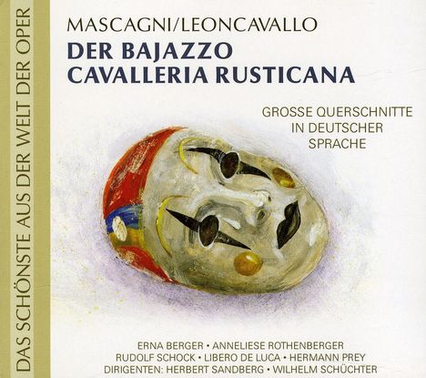 Pietro Mascagni (1863-1945): Cavalleria Rusticana (Querschnitt in deutscher Sprache), CD