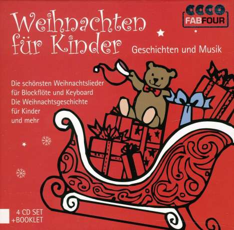Weihnachten für Kinder (Geschichten und Musik), 4 CDs