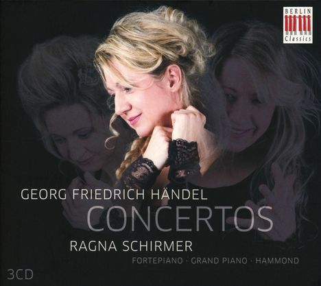 Georg Friedrich Händel (1685-1759): Konzerte für Hammerklavier/Flügel/Hammond-Orgel, 3 CDs