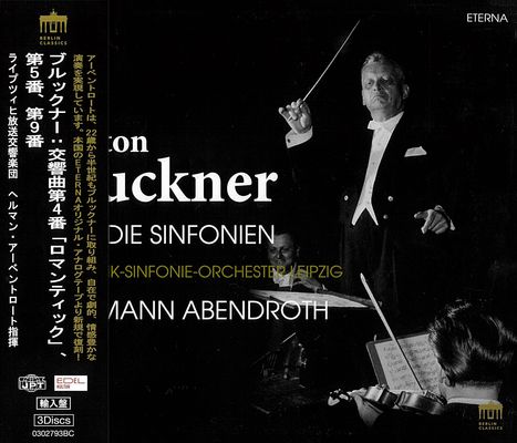 Anton Bruckner (1824-1896): Symphonien Nr.4,5,9, 3 CDs