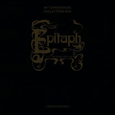 Epitaph (Deutschland): Outside The Law (40th Anniversary Collectors Box) (Limited Numbered Edition), 1 LP und 1 CD