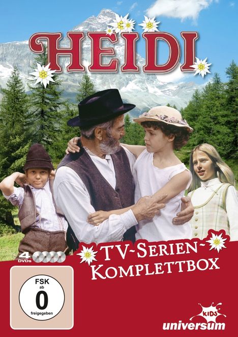 Heidi (Gesamtausgabe der TV-Serie), 4 DVDs