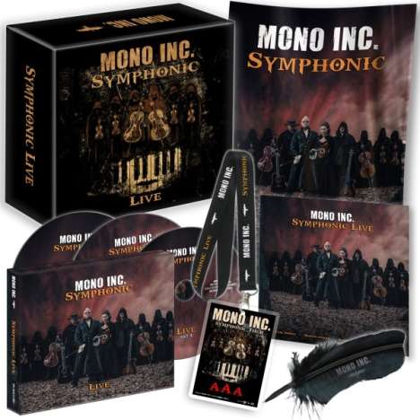 Mono Inc.: Symphonic Live (Limited Fanbox), 2 CDs, 1 DVD und 2 Merchandise