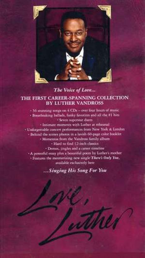 Luther Vandross: Love, Luther (Deluxe Box), 4 CDs