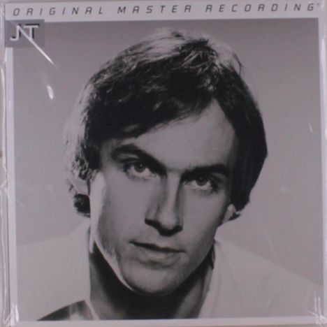 Text: "ORIGINAL MASTER RECORDING" und "JT". Schwarz-weißes Porträt eines Mannes mit ernstem Ausdruck.
