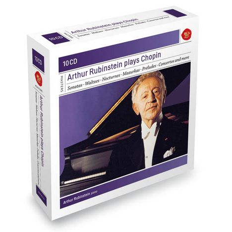 Frederic Chopin (1810-1849): Arthur Rubinstein plays Chopin, 10 CDs