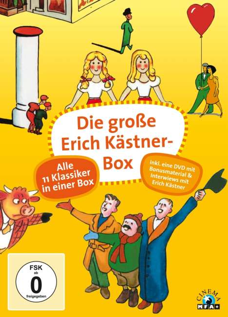 Erich Kästner: Alle 11 Klassiker in einer Box, 12 DVDs