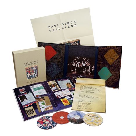 Paul Simon (geb. 1941): Graceland (25th Anniversary Edition Boxset), 2 CDs, 2 DVDs und 1 Buch