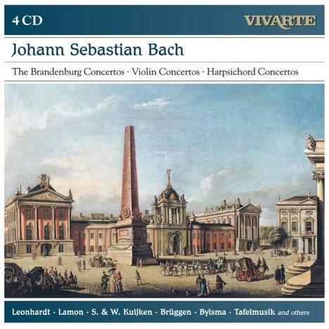 Johann Sebastian Bach (1685-1750): Brandenburgische Konzerte Nr.1-6, 4 CDs