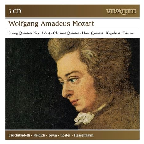 Wolfgang Amadeus Mozart (1756-1791): Klarinettenquintett KV 581, 3 CDs