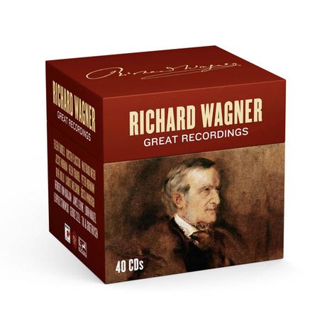 Richard Wagner (1813-1883): Richard Wagner - Great Recordings, 40 CDs