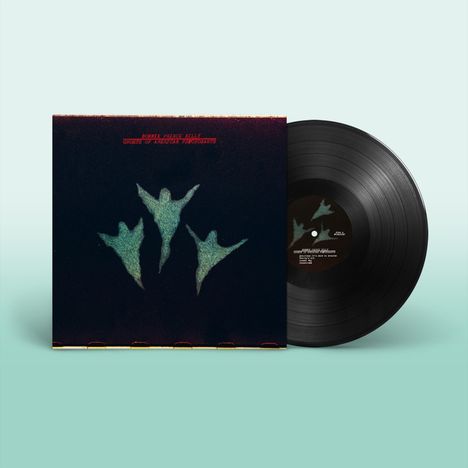 Cover mit Text: "BONNIE PRINCE BILLY GHOSTS OF AMERICAN ASTRONAUTS". Drei silhouettenartige Figuren in schwebender Pose.
