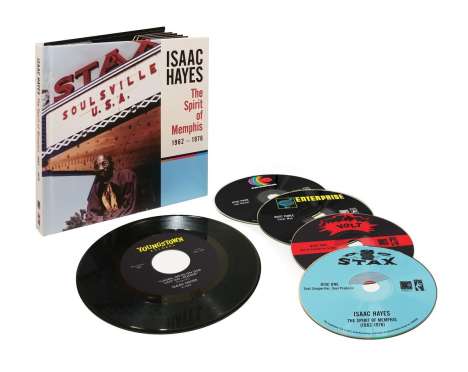 Isaac Hayes: The Spirit Of Memphis: 1962 - 1976 (Limited Edition), 4 CDs und 1 Single 7"
