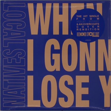 "When I Gonna Lose You" in großen beige Buchstaben auf blauem Hintergrund, daneben ein runder Sticker mit weiteren Infos.