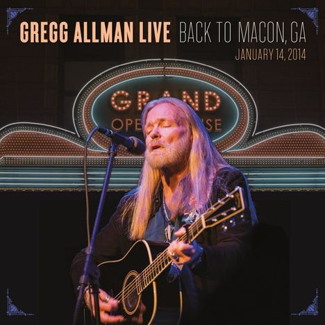 Gregg Allman: Gregg Allman Live: Back To Macon, GA, 14.1.2014, 2 LPs
