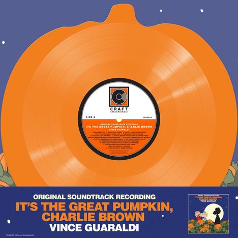 Vince Guaraldi (1928-1976): Filmmusik: It's The Great Pumpkin, Charlie Brown (remastered) (Limited Edition) (Pumpkin-Shaped Orange Vinyl) (45 RPM), LP