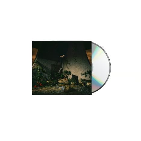 Eine CD mit einem Cover, das einen dunklen Garten mit Pflanzen und Wasser zeigt. Kein sichtbarer Text.