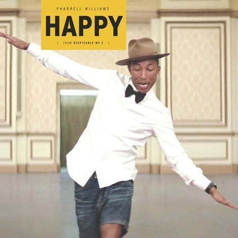 Pharrell Williams: Happy (From Despicable Me 2) (Yellow Vinyl), Single 12"