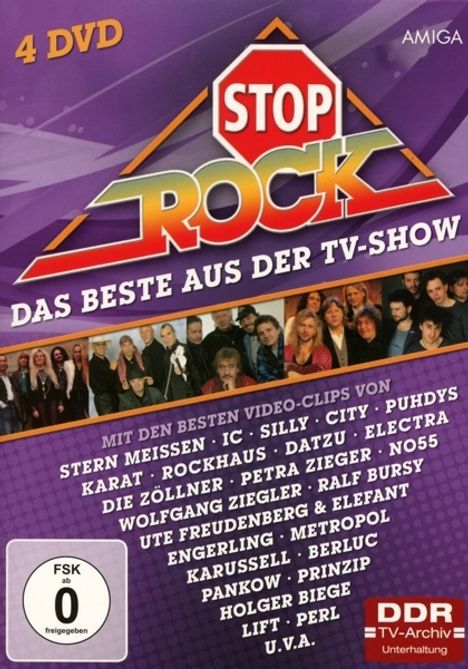 STOP! Rock - Das Beste aus der TV-Show, 4 DVDs