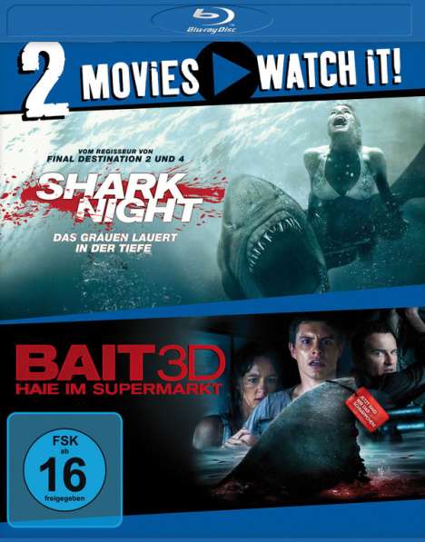 Shark Night / Bait (Blu-ray), 2 Blu-ray Discs