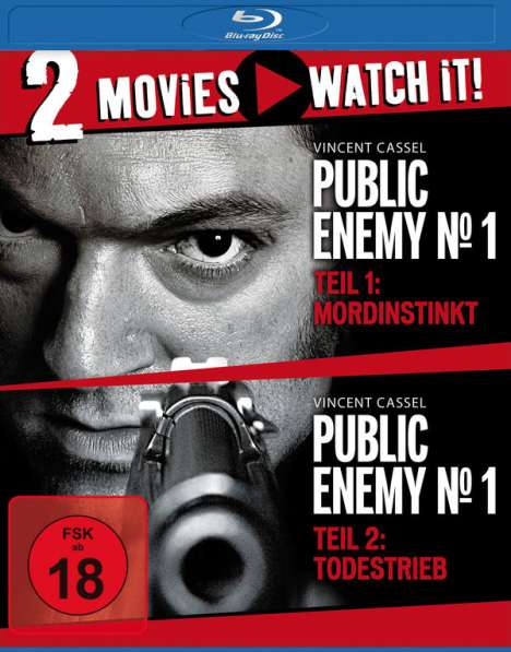 Public Enemy No. 1: Mordinstinkt / Todestrieb (Blu-ray), 2 Blu-ray Discs