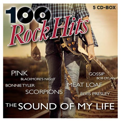 100 Rock Hits, 5 CDs