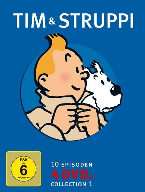 Tim und Struppi Collection Vol. 1, 4 DVDs
