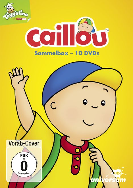 Caillou: Sammel-Box, 10 DVDs