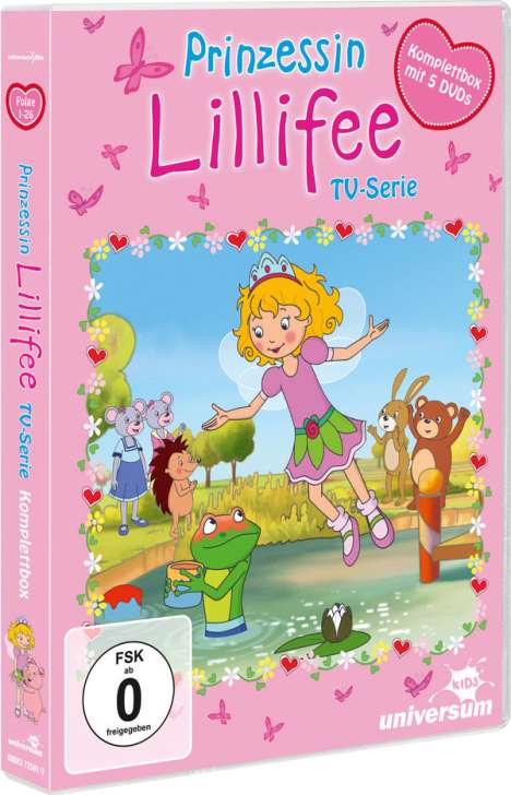 Prinzessin Lillifee (Gesamtbox der TV-Serie), 5 DVDs