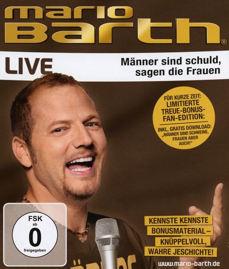 Mario Barth: Männer sind schuld, sagen die Frauen (Limitierte Fan Edition), Blu-ray Disc