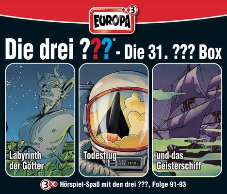 Die drei ??? 31. - 3er Box (Folgen 91,92,93), 3 CDs