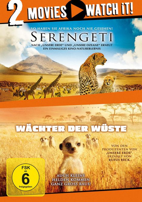 Serengeti / Wächter der Wüste, 2 DVDs