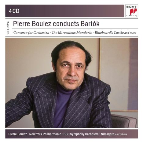 Bela Bartok (1881-1945): Pierre Boulez dirigiert Bartok, 4 CDs