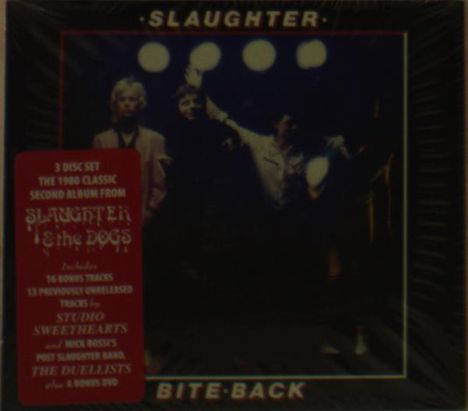 Slaughter &amp; The Dogs: Bite Back, 2 CDs und 1 DVD