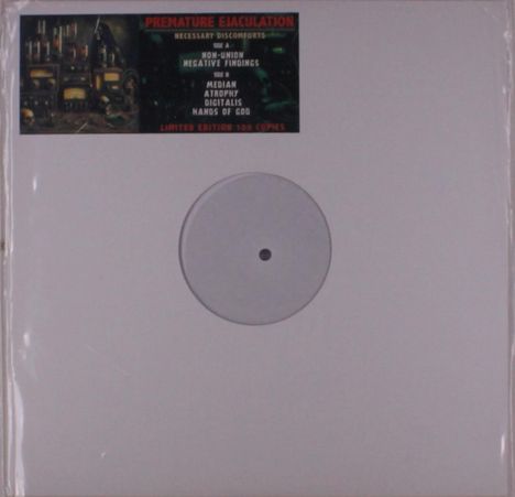 Premature Ejaculation: Necessary Discomforts (Limited Edition), LP