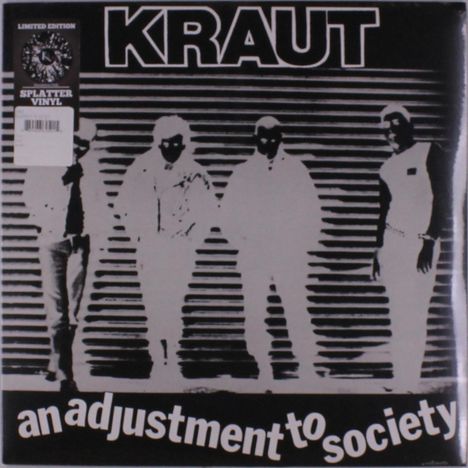 Kraut: An Adjustment To Society (Limited Edition) (Black W/ White Splatter Vinyl), LP