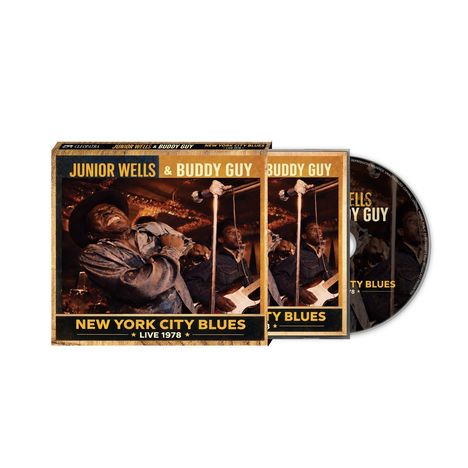 "Junior Wells & Buddy Guy", "New York City Blues", "Live 1978". Fotografien der Musiker auf einem CD-Cover.