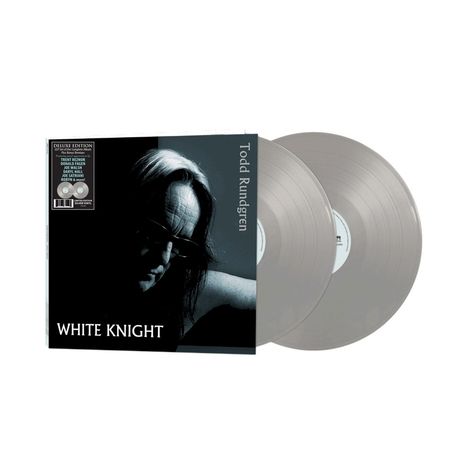 "White Knight" und "Todd Rundgren" auf dem Cover einer Vinyl-Doppelplatte. Dunkler Schatten eines Gesichts.
